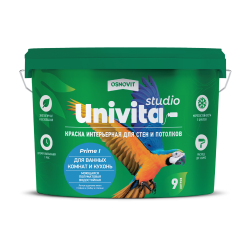 OSNOVIT UNIVITA STUDIO Prime I semi-matte interior paint for bathrooms and kitchens
