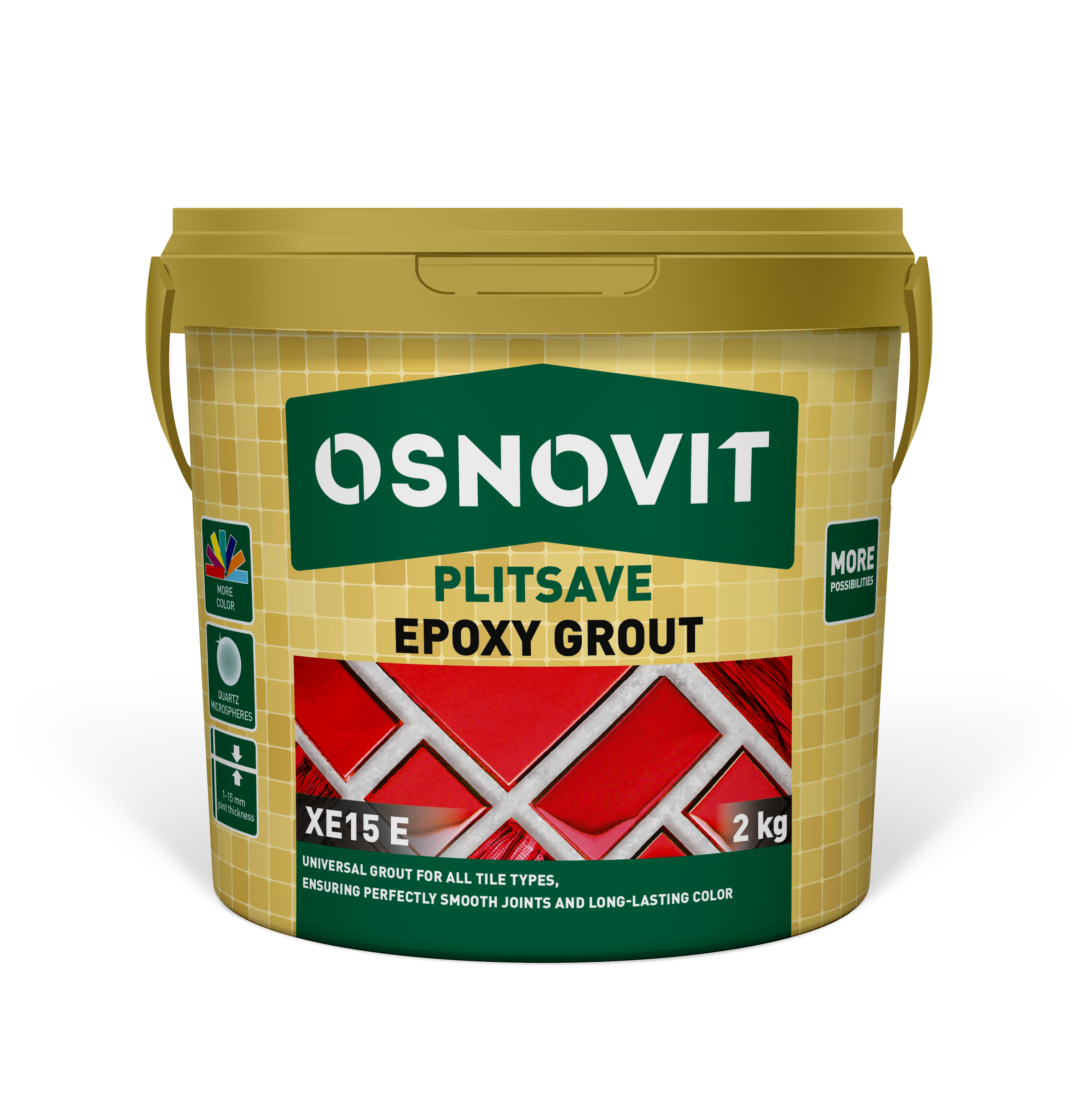 Osnovit plitsave xe15 Е epoxy joint grout