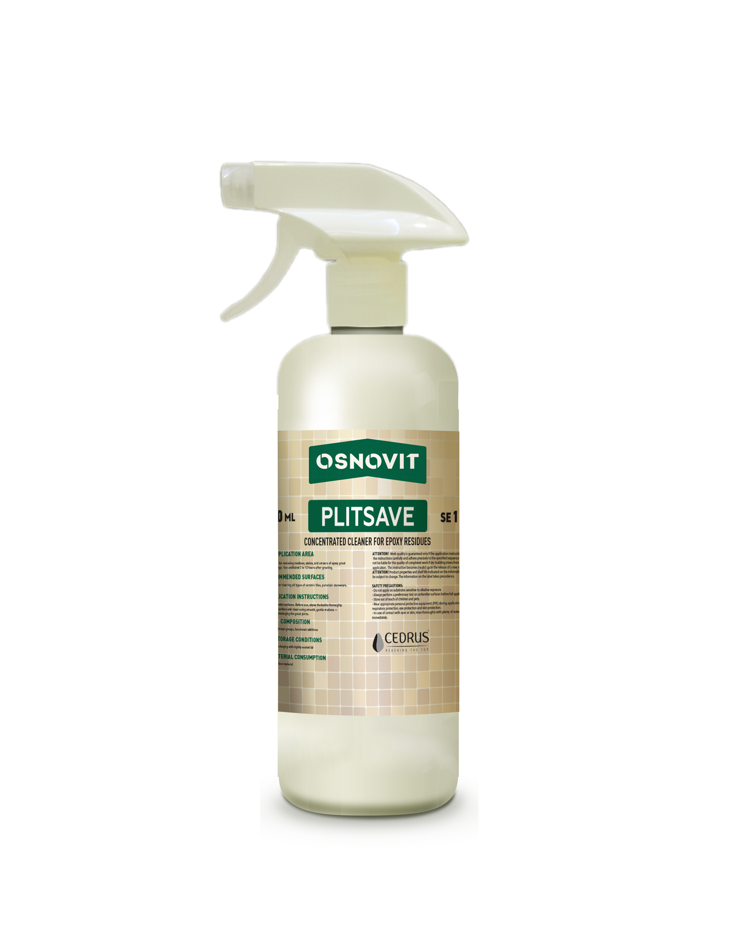 Osnovit plitsave se1 epoxy residue cleaner 