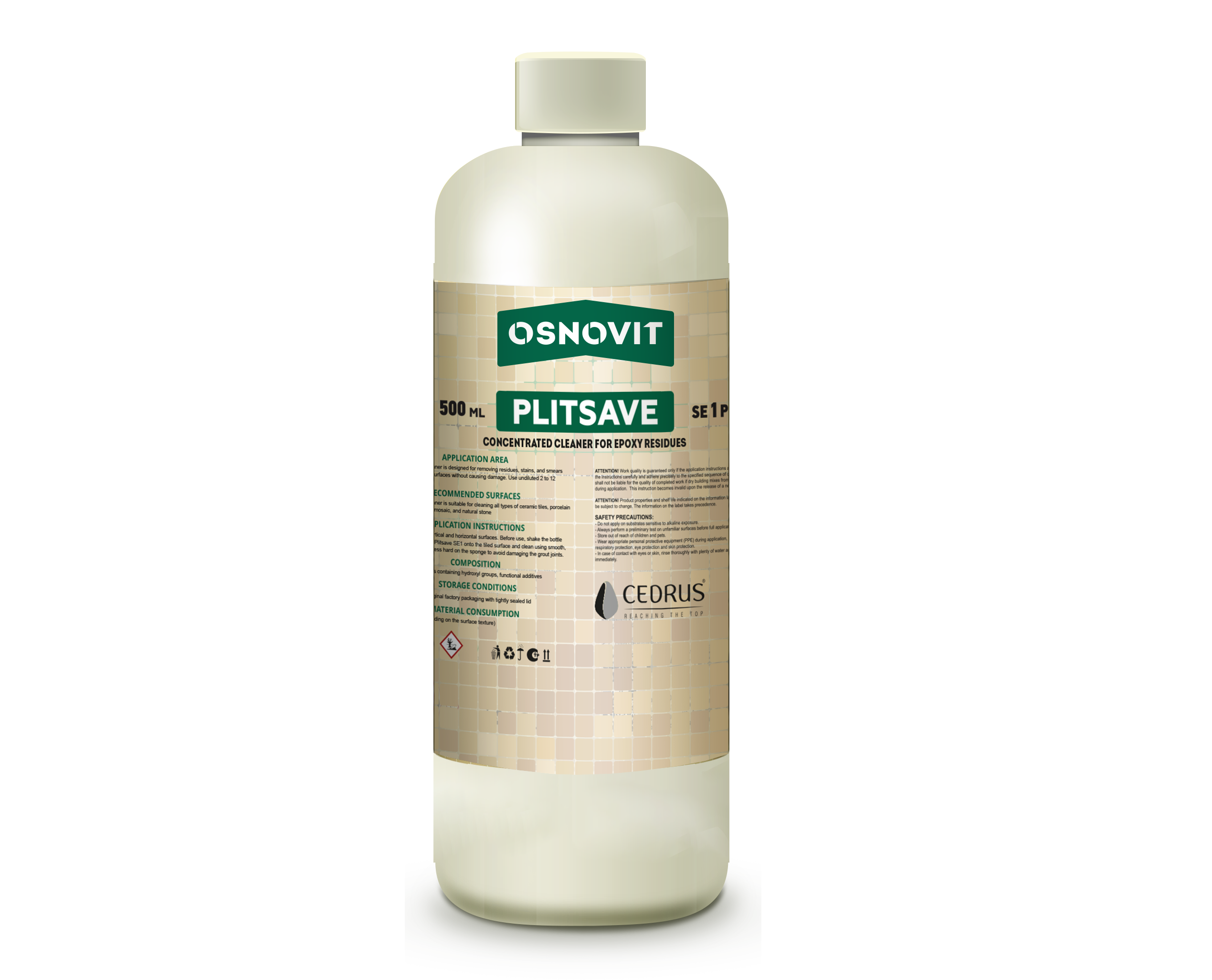 Concentrated epoxy residue cleaner Osnovit Plitsave SE1P 